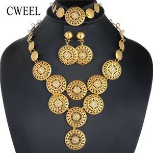 Bead jewelry set with earrings & bracelet